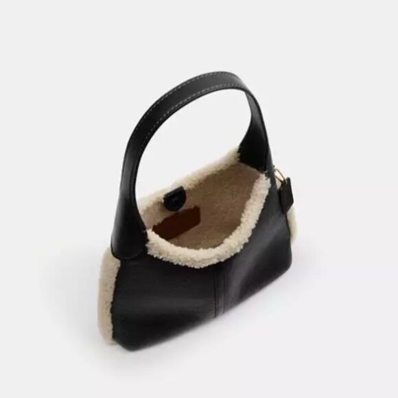 COACH® Outlet | Brooklyn Shoulder Bag 28 In Shearling COACH Brooklyn Shoulder Bag in Shearling, black 28. CCC16  PRICE IS FIRM 😊